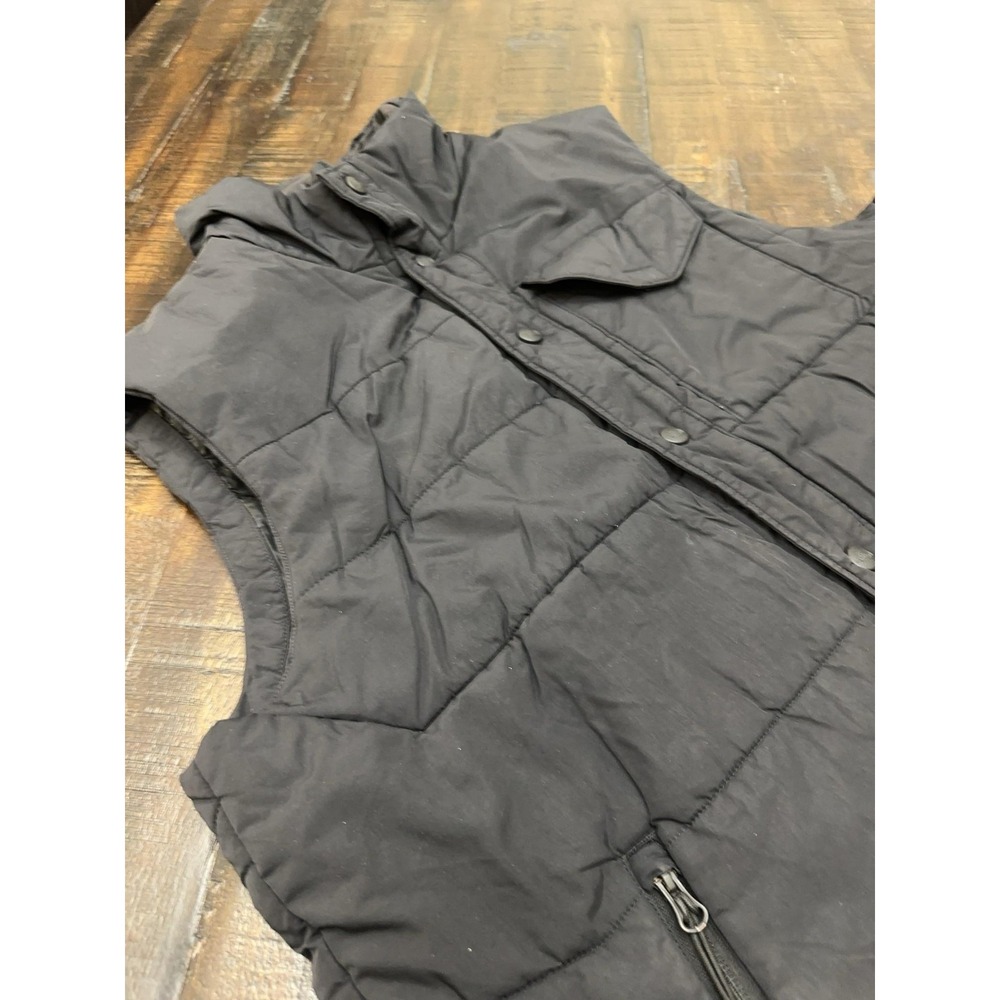 The North Face Vest Mens Large Black Quilted Puffer Insulated Full Zip Outdoor